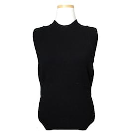 Givenchy Schwarzes Stricktop mit Ausschnitt Schwarz