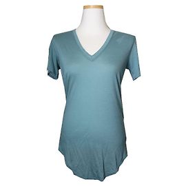 Mintblaues T-Shirt von Helmut Lang Blau