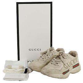 Gucci Baskets Raiton Taille Blanc