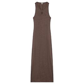 Loewe Robe Tank Anagram en Laine Élastique Marron