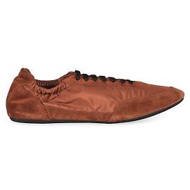 Prada Sneakers Elastiche Pieghevoli Marrone
