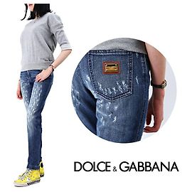 Dolce & Gabbana Women's Washed Jeans Pants Blue