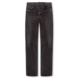 Balenciaga Schwarze gerade Jeans Schwarz