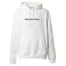 Moncler Sudadera con logo impreso Blanco