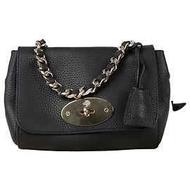 Mulberry Lily Top Handle Tote Shoulder Bag Black