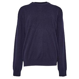 Louis Vuitton Cashmere LV Embossed Crewneck Navy Blue