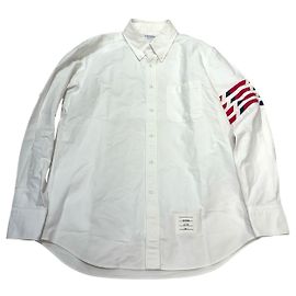 Thom Browne Gerade Passform Hemd Weiß Weiß