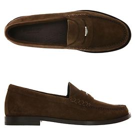 Burberry Mocassin en Suède Rupert Marron Marron