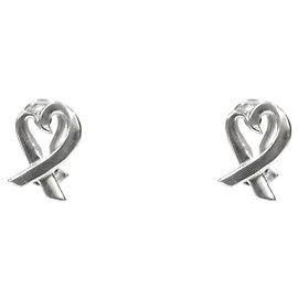 Tiffany & Co Orecchini in Argento Cuore Amorevole Argento