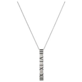 Tiffany & Co Colar de Prata Atlas Bar Prata