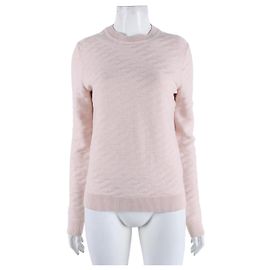 Pull en maille à manches longues Hermès Rose