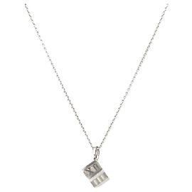 Tiffany & Co Atlas Cube Silberkette Silber