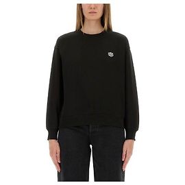 Kenzo Sweatshirt brodé Happy Tiger Noir