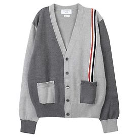 Thom Browne Cardigan mit V-Ausschnitt Braun