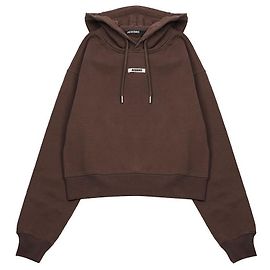 Jacquemus Sweat à capuche Grograine Marron