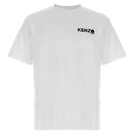 Kenzo Camiseta Estampada com Flores Branco