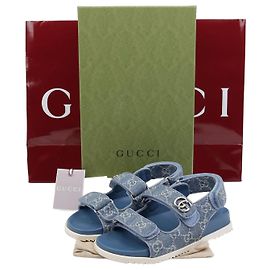 Gucci Double Sandals Blue