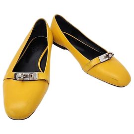 Chaussures plates Hermès Bilbao Jaune