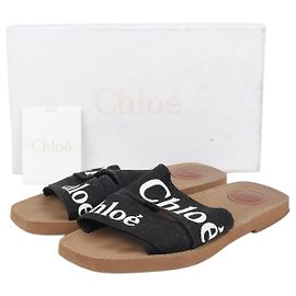 Chloé Holz-Mules Größe Schwarz