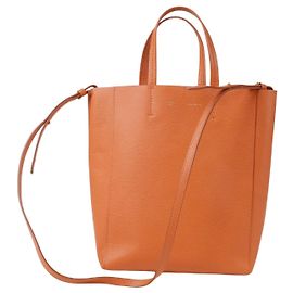 Céline Vertical Cabas Small Tote Shoulder Bag Orange