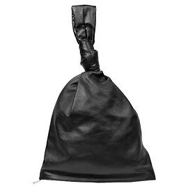 Bottega Veneta Bolsa de mão preta com torção Preto