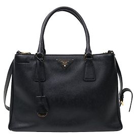Prada Black Galleria Bag Black
