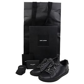 Saint Laurent Lippen-Patch Sneakers Größe Schwarz
