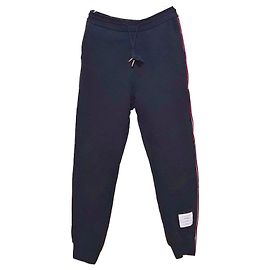 Thom Browne Loopback Stripe Jogginghose Blau