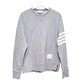Thom Browne Felpa Loopback Classica Marrone