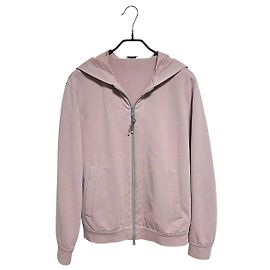 Giacca con cappuccio e zip per donne Brunello Cucinelli Rosa