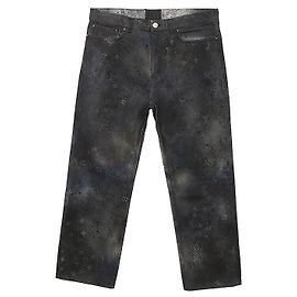 Louis Vuitton Spray Monogram Denim Pants Size Brown