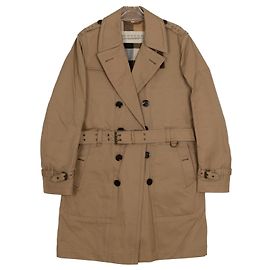 Burberry Belted Trench Coat Size Brown