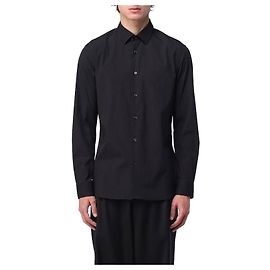 Burberry Bestickete Stretch-Baumwollhemd Schwarz