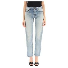 Saint Laurent Boyfriend Jeans in Vintage Blue Denim Blue