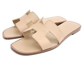 Pantofole Hermès Oran Marrone
