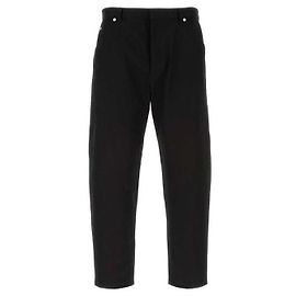 Prada Cotton Straight Pants Black