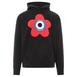 Kenzo Logo Oversized Hoodie Black