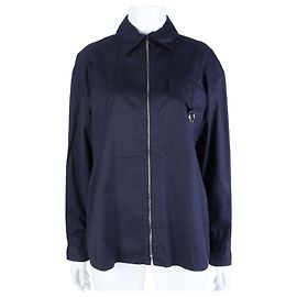 Hermès Pull à fermeture éclair Hermes Bleu