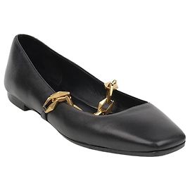 Jimmy Choo Size Diamond Tilda Flat Shoes Black