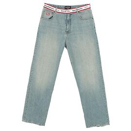 Balenciaga Jeans mit Logo Blau