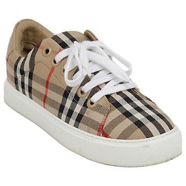 Burberry Zapatillas de cuadros vintage Blanco