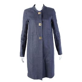 Veste longue en lin Chloé Bleu
