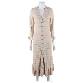 Vestido de punto Sandro Blanco