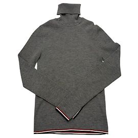 Thom Browne Größe Strickpullover mit Rollkragen aus Merinowolle für Damen Braun