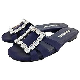 Manolo Blahnik Slipper Blue