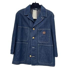 Gucci Stone Washed Denim Jacke Blau
