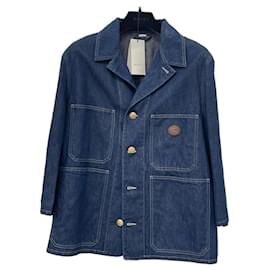 Gucci Stone Washed Denim Jacket Blue