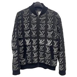 Louis Vuitton Giacca con zip a cartoni animati Nero