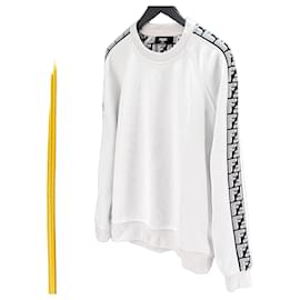 Fendi FF Logo Sweatshirt Weiß Weiß