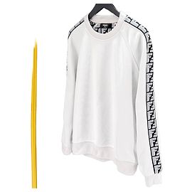 Fendi FF Logo Sweatshirt White White